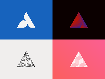 Equilateral Triangles abstract artangent branding branding and identity clean design equilateral flat geometric icon identity illustrator logo logomark mark minimal simple triangle