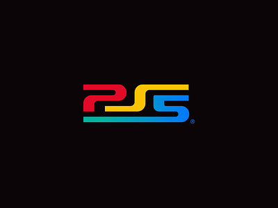 PS5 Classic brand identity branding classic five games gaming lettering logo logotype next gen playstation ps4 ps5 rebrand redesign sony type wordmark wordmarks