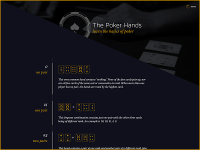 The Poker Hands gamble hands play poker