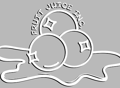 White FJI Logo with Shadow branding fji fruit graphic design logo minimalist smallbusiness startup website