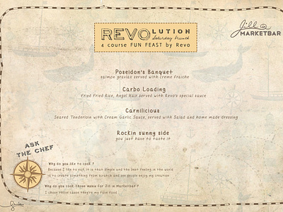 REVOlution menu placemat