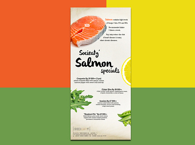 Salmon Special Promo design digital food lemon promo restaurant salmon