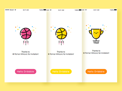 Hello Dribbble