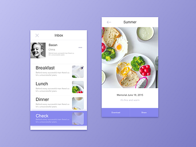 Food App Design