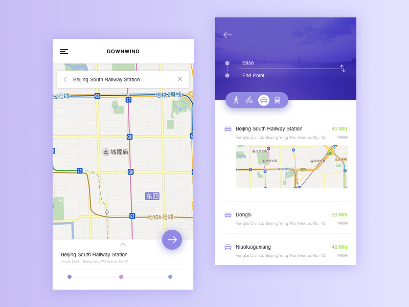 Map App Design by Baoan on Dribbble