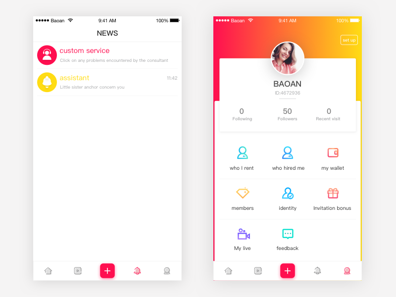 Profile By Baoan On Dribbble