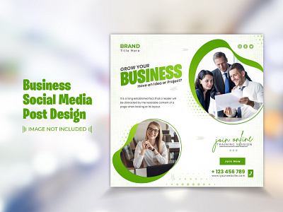 Business Social Media Post Template Design facebook