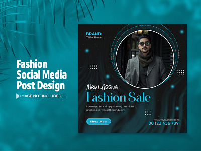 Fashion Social Media Post Template Design discount