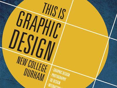 This is Graphic Design Masthead blue brochure college editorial graphic design grid line magazine material yellow promotional texture