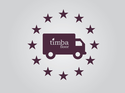 Timba Euro Products brand delivery euro europe flooring icon timba timber truck wood