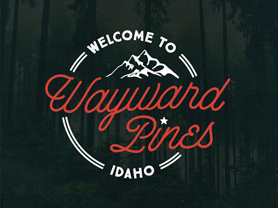 Wayward Pines Typography custom type design fox pines tv show type typography wayward waywardpines