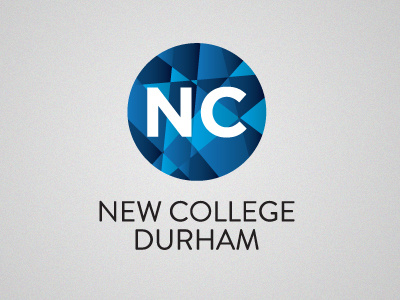 New College Durham - Rebrand Project newcollege durham uk northeast east blue shades gradient logo brand icon iconic branding design education college university circle symbol type simple distinctive