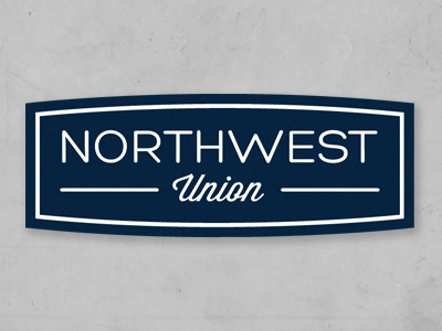 Northwest Union Brandmark blue branding clothing college grey grunge navy northwest script style subtle typographic union white wisdom