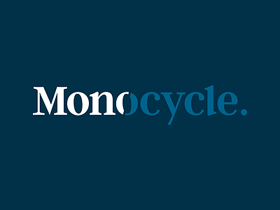 Monocycle - Unused Concept bike branding design logo monocycle