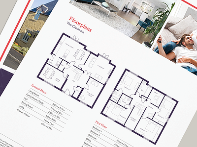 Hammerton Hills Floorplans branding floorplan homes new build print design york