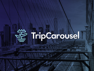 Trip Carousel - Concept blue brand brand identity branding client work design holidays identity logo monogram travel typography vector website website concept