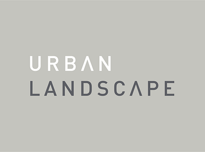 Urban Landscape Logotype brand branding design floor flooring furniture grey identity logo logotype logotypes luxury type typography