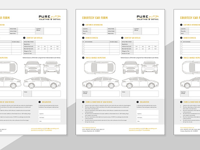 PDF Form Design - Car Valeting