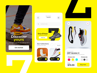 Shoe Mobile App UI Design