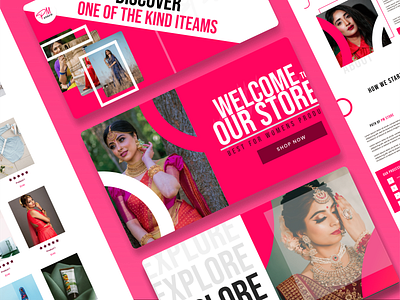 Saree Selling Website Concept