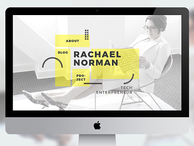 Rachael Norman Minimalist Web Interface minimalist personal ui user interface web interface