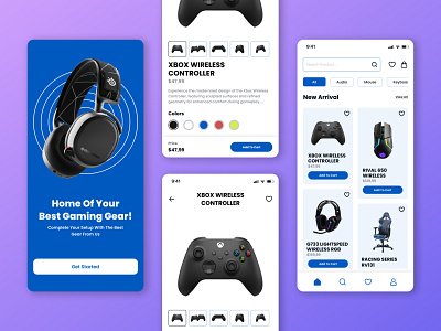 Gaming Gear Shop ui