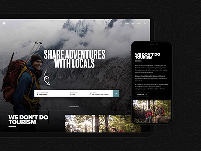 Bushman Tours – Homepage app ecommerce ui ux web app wordpress