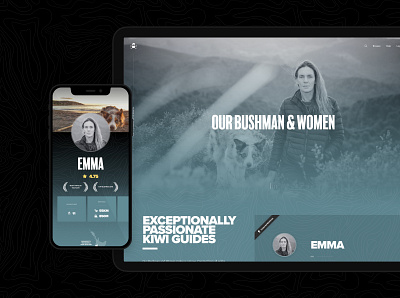 Bushman Tours – Profiles app ecommerce ui ux web app wordpress