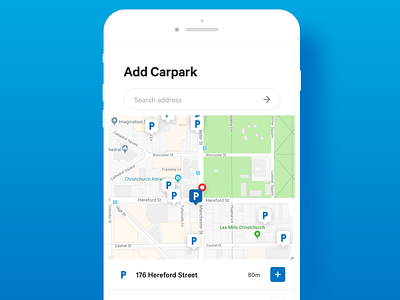 Parking App / Add Carpark app mobile app ui ux