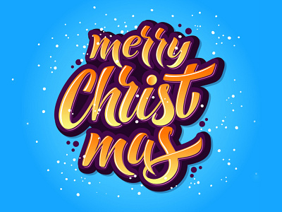 Merry christmas lettering. Vector illustration. branding christmas design icon illustration logo typography vector