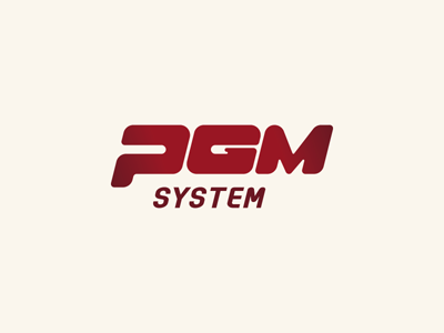 PGM System / Logo v2 dark logo logotype pgm red system webdevel
