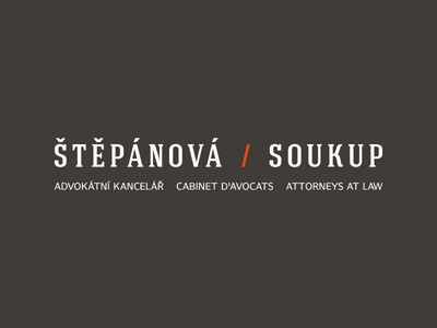 Stepanova/Soukup / Logotype v2 attorneys brown law logo logotype orange webdevel