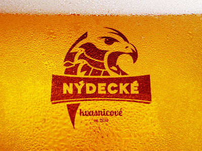 Nýdecké Kvasnicové / Logo alcohol beer eagle knight logo yeast