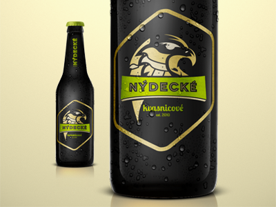 Nýdecké Kvasnicové / Packaging alcohol beer bottle branding logo package