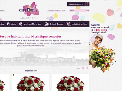 Cityflora / Homepage cityflora delivery ecommerce flower webdevel website