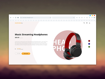 Let's Buy Headphones! adobe xd graphic design headphones ui user interface ux web design website