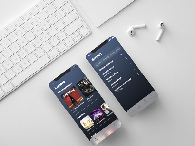 Music Streaming App app design application music streaming ui user interface ux