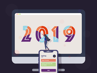 2019 2019 colors computer design illustration iphone