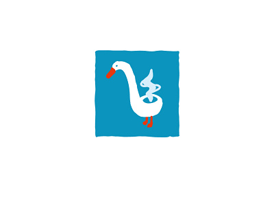 Goose and Smoking Pipe Logo