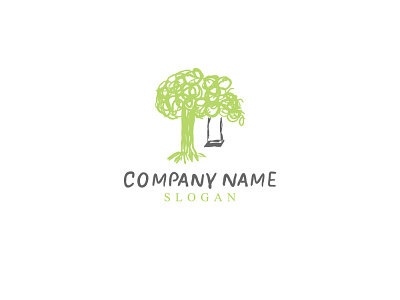 Tree And Swing Logo buy draw drawing drawn eco for sale logo logos logotype nature sale sales swing tree trees wood