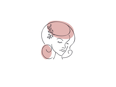 Fashionable Girl Logo artisan beauty buy fashion fashionable girl girls hat head lady line logo logos logotype retro sale sales soap woman womans