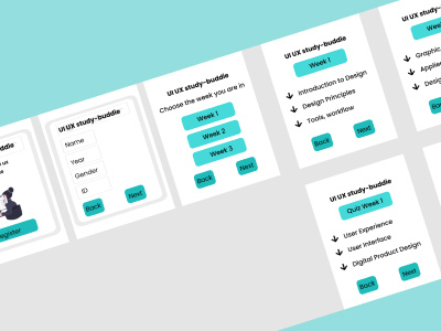 Study buddie app design ux