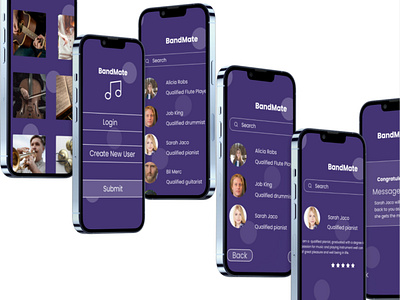 Bandmate design ui ux