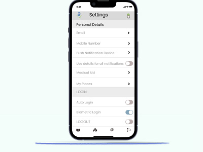 Settings design ui