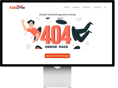 404 Page design illustration logo typography ui