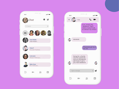 Direct Messaging design ui