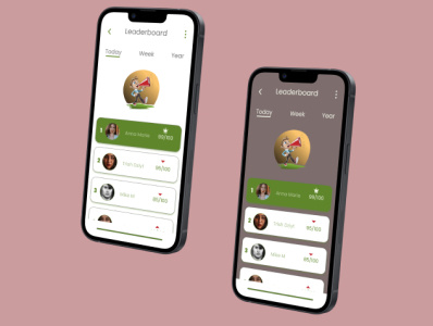 Leader board design ui
