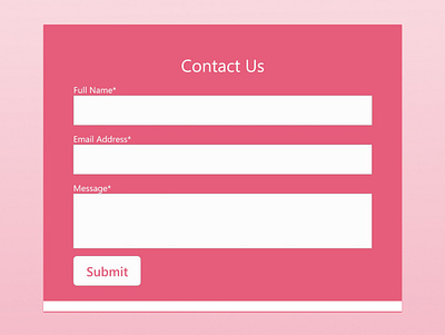 Contact Us design ui