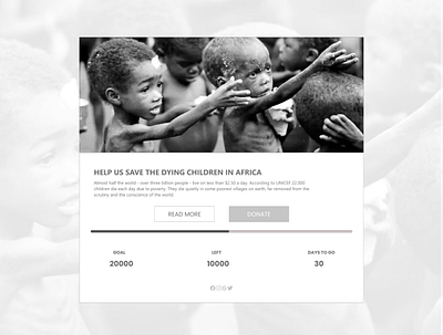 Crowdfunding design ui