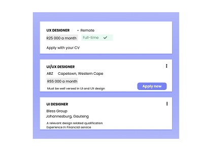 Job Posting design ui